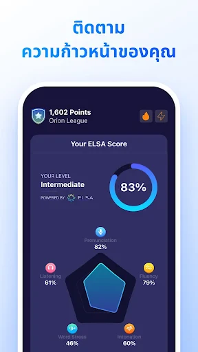 ELSA Speak แอปเรียนภาษาอังกฤษ screenshot