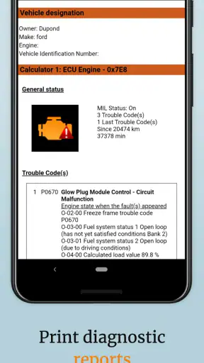 EOBD Facile: OBD 2 Car Scanner screenshot