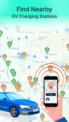 EV charging stations Map Trip screenshot