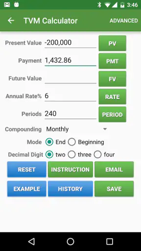 Financial Calculators screenshot