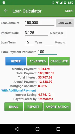 Financial Calculators screenshot