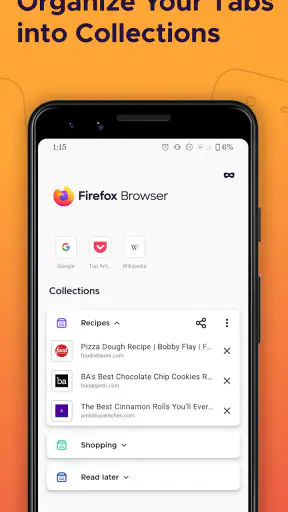Firefox เบราว์เซอร์ส่วนตัว screenshot