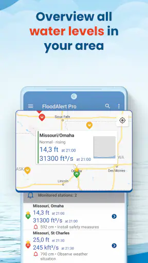 FloodAlert Waterlevel Alerts screenshot