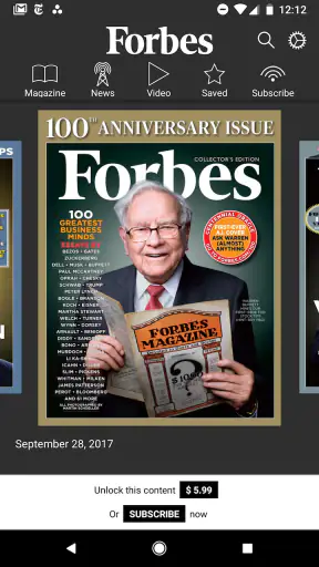 Forbes Magazine screenshot