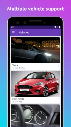 Fuelio เชื้อเพลิงและค่าใช้จ่าย screenshot