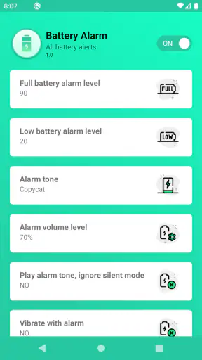 Full Battery Alarm screenshot