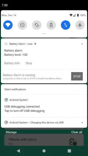 Full Battery Alarm screenshot