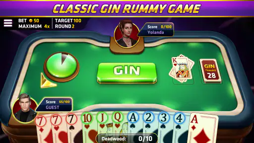 Gin Rummy - เกมไพ่คลาสสิค screenshot