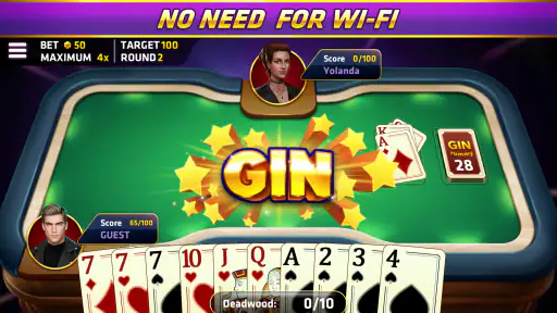 Gin Rummy - เกมไพ่คลาสสิค screenshot