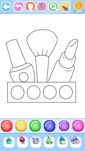 Glitter Beauty Coloring Pages screenshot