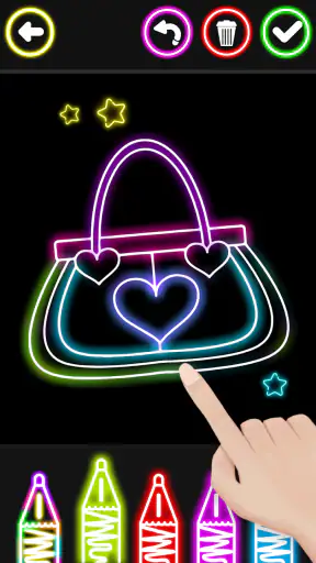 Glitter Beauty Coloring Pages screenshot