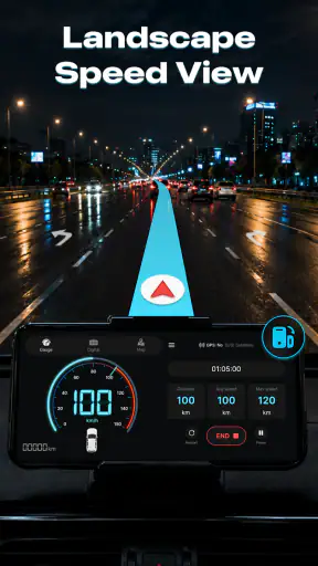 GPS Speedometer & Speed Alerts screenshot