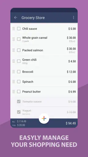 Grocery Shopping List -BudList screenshot