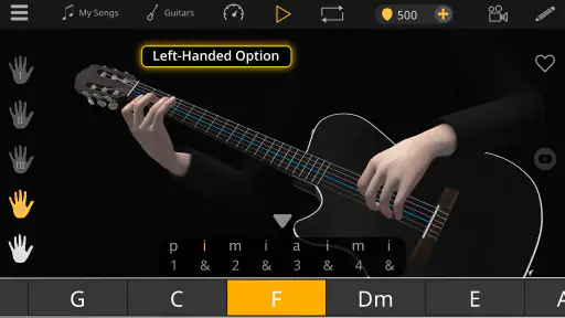 Guitar 3D - คอร์ดพื้นฐาน screenshot