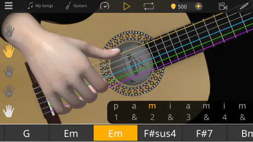 Guitar 3D - คอร์ดพื้นฐาน screenshot
