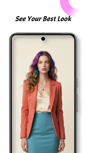 Hairstyle Try On-Color Changer screenshot