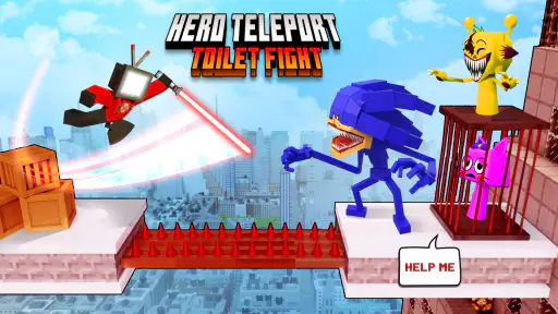 Hero Teleport: Toilet Fight screenshot