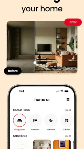Home AI - ออกแบบภายในด้วย AI screenshot