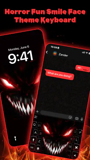 Horror Fun Smile Face Theme screenshot