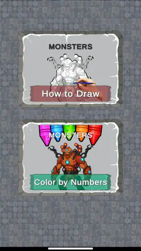Monster Coloring Draw or Color screenshot