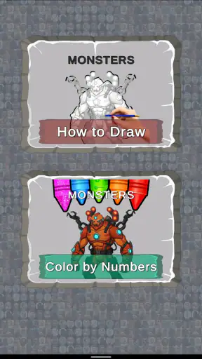Monster Coloring Draw or Color screenshot
