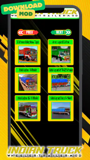 India Truk Wheeler Trailer Mod screenshot