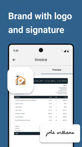 Invoice Maker and Estimate App screenshot