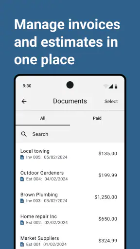 Invoice Maker and Estimate App screenshot