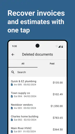 Invoice Maker and Estimate App screenshot