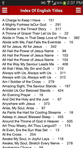 Karen Hymns screenshot