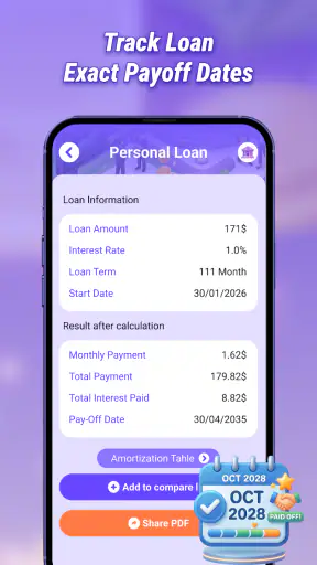 Loan Calculator Simple screenshot