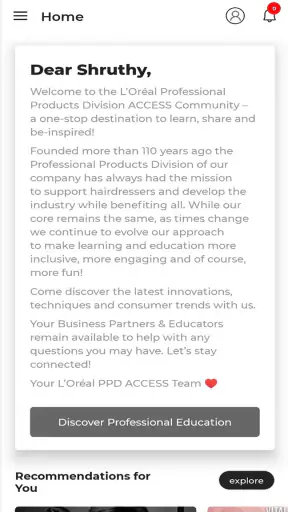 L'Oréal ACCESS IN screenshot