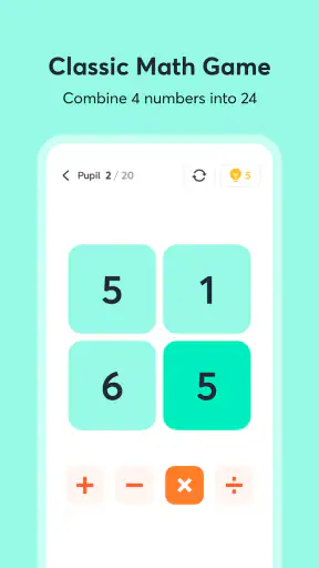 Math24 - เกม24 | เกมคณิตศาสตร์ screenshot