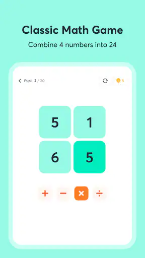 Math24 - เกม24 | เกมคณิตศาสตร์ screenshot