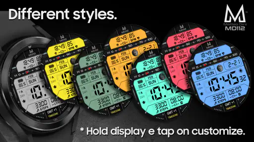 MD112 Digital watch face screenshot