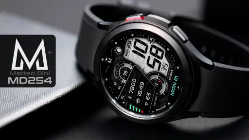 MD254 Digital watch face screenshot