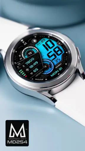 MD254 Digital watch face screenshot