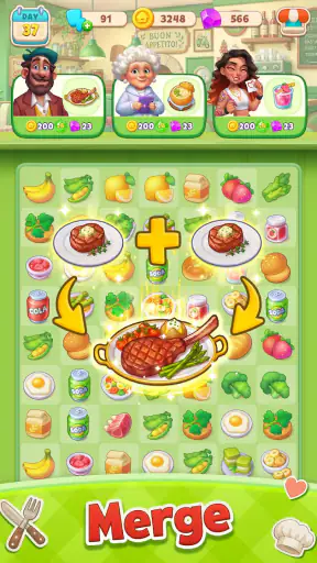 Merge Bistro™ ทำอาหารและตกแต่ง screenshot