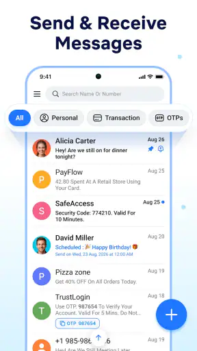 Messages - Text SMS Home screenshot