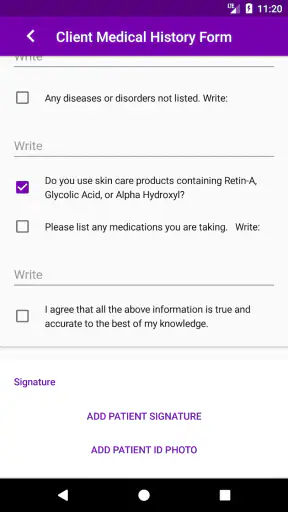 Microblading App screenshot