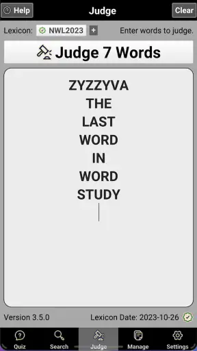NASPA Zyzzyva Mobile screenshot