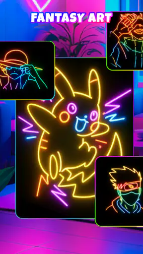 Neon Brush - วาดเรืองแสง screenshot