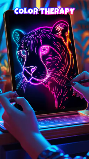 Neon Brush - วาดเรืองแสง screenshot