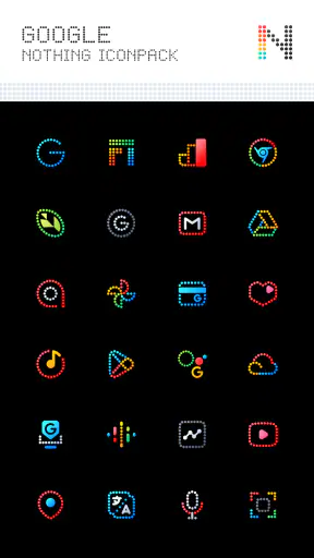 Neon : Dots Iconpack screenshot