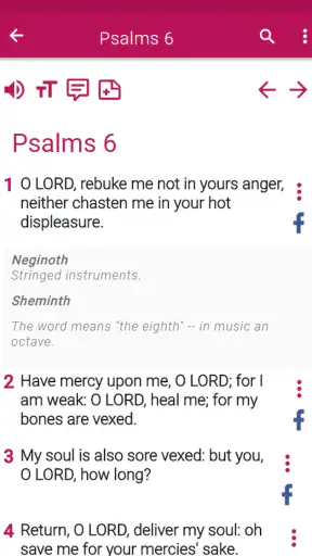 NewKing James Version Bible screenshot
