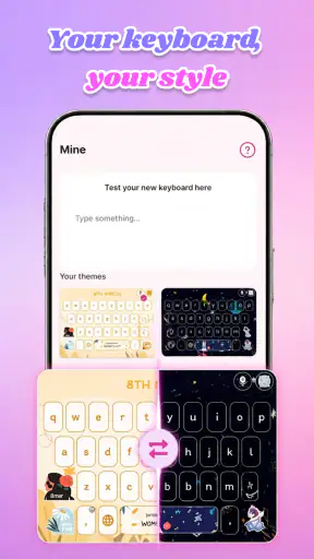 Nibbi Keyboard: Themes & DIY screenshot