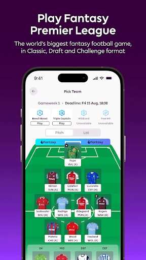 Official Premier League App screenshot