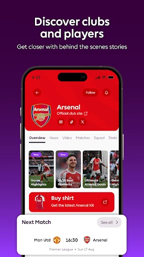 Official Premier League App screenshot
