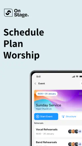 OnStage: Worship Team Planner screenshot