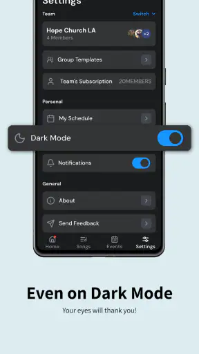 OnStage: Worship Team Planner screenshot